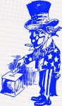 Vintage Uncle Sam Votes