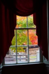Vintage Window In Autumn