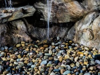 Waterfall On Smooth Stones