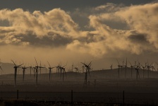 Wind Turbines In Desert