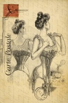 Woman Lingerie Vintage Postcard