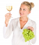 Woman With Glass Of Wine