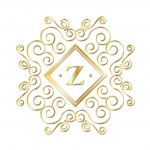 Z Alphabet Gold Monogram