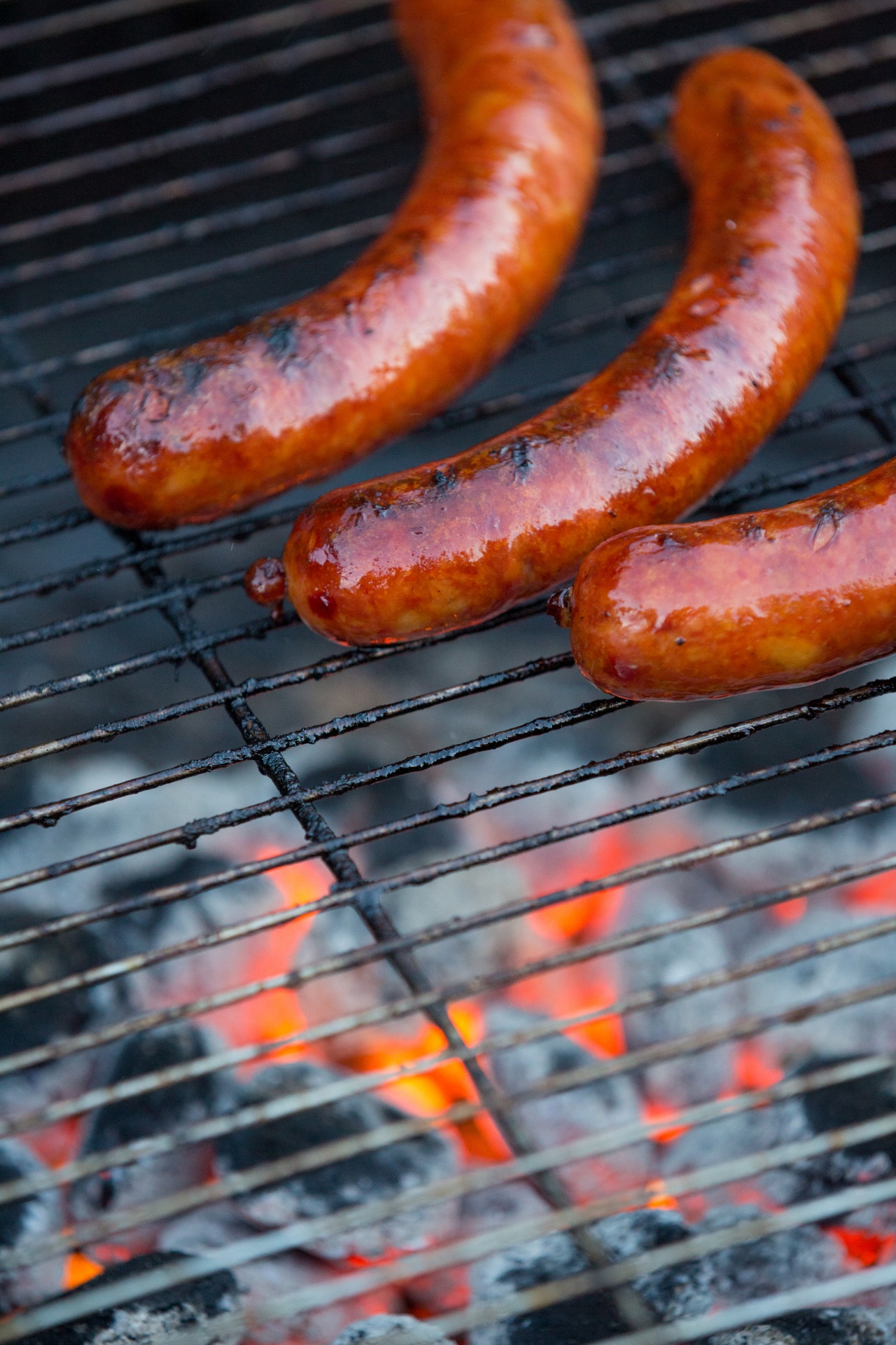 Barbecuing Sausages