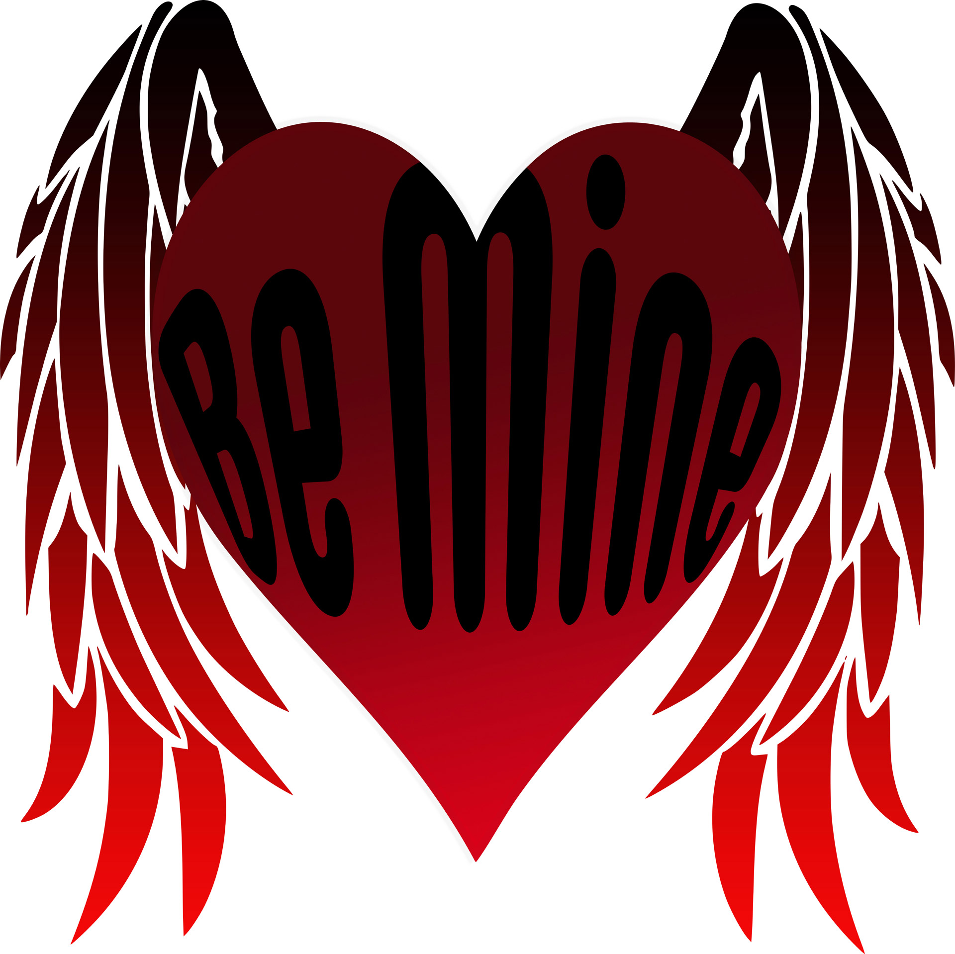 Be Mine Heart Wings