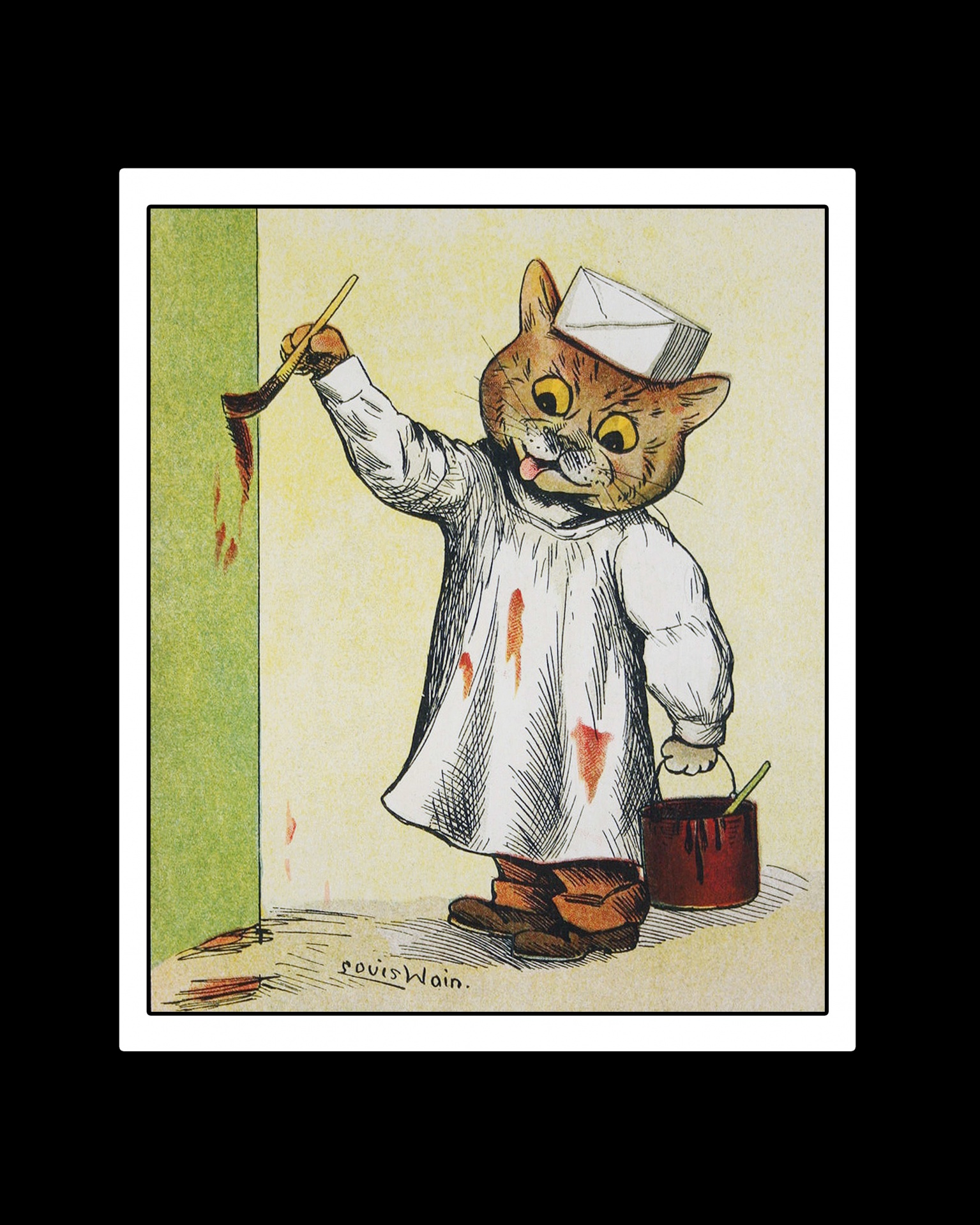 Cat Vintage Poster