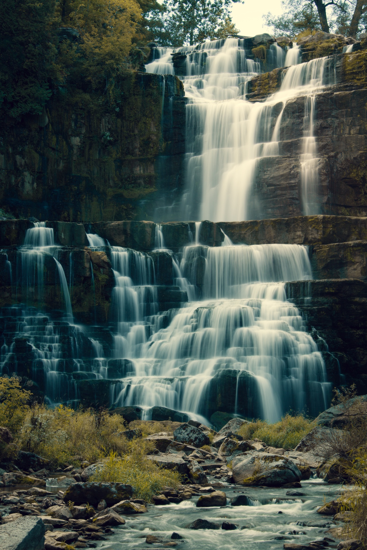 Chittenango Falls in New York state in the United States
