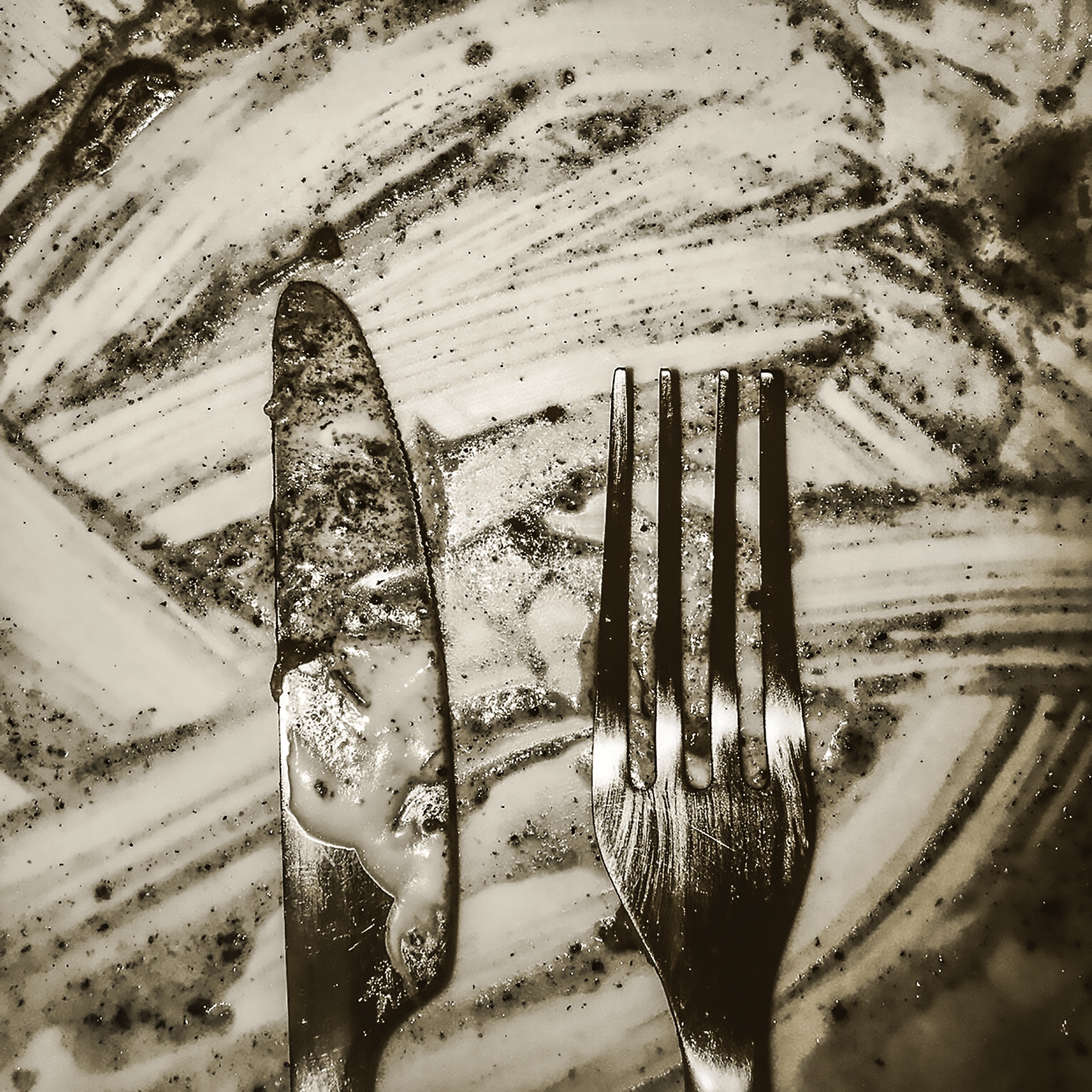Dirty Knife And Fork