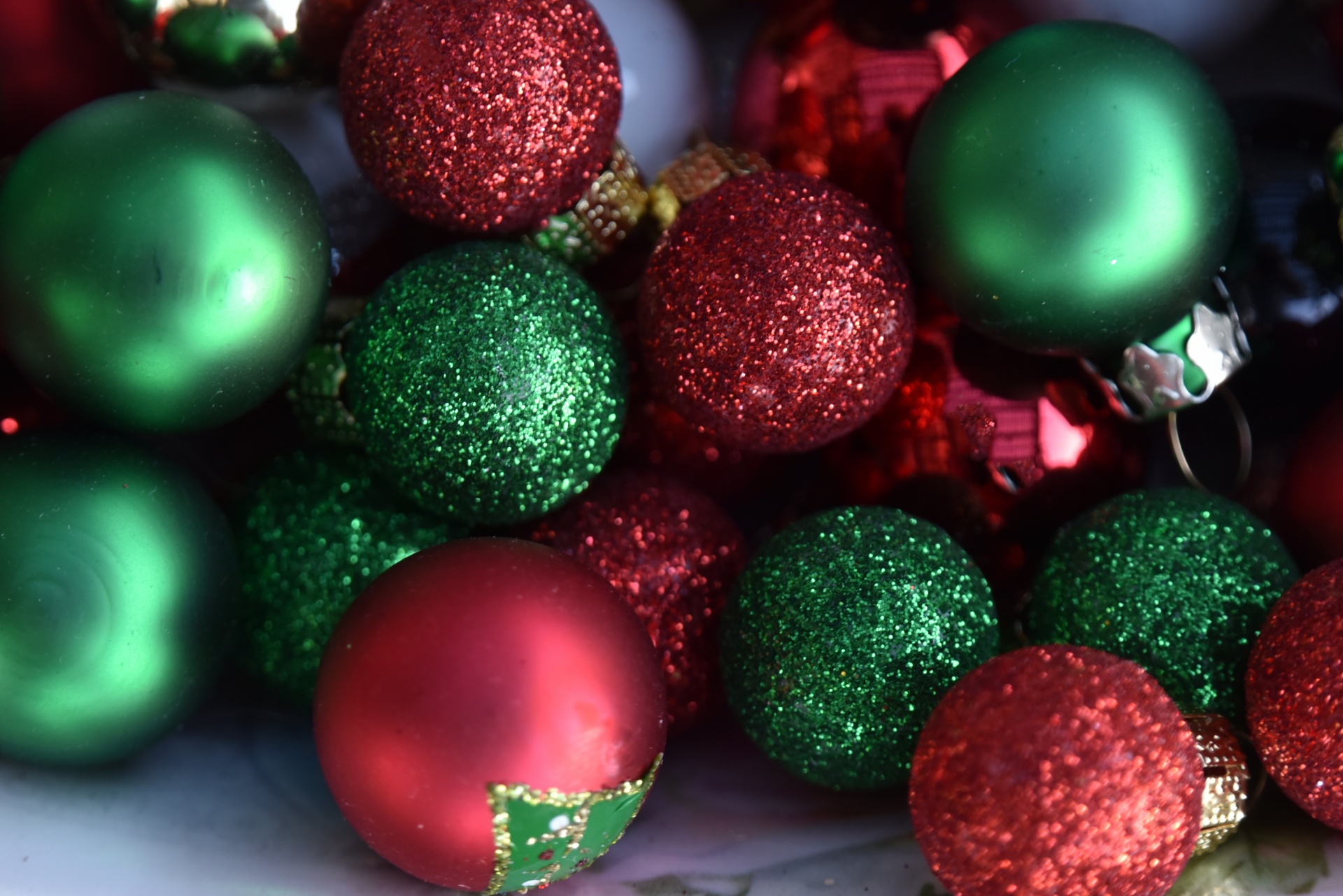 Christmas background ornaments
