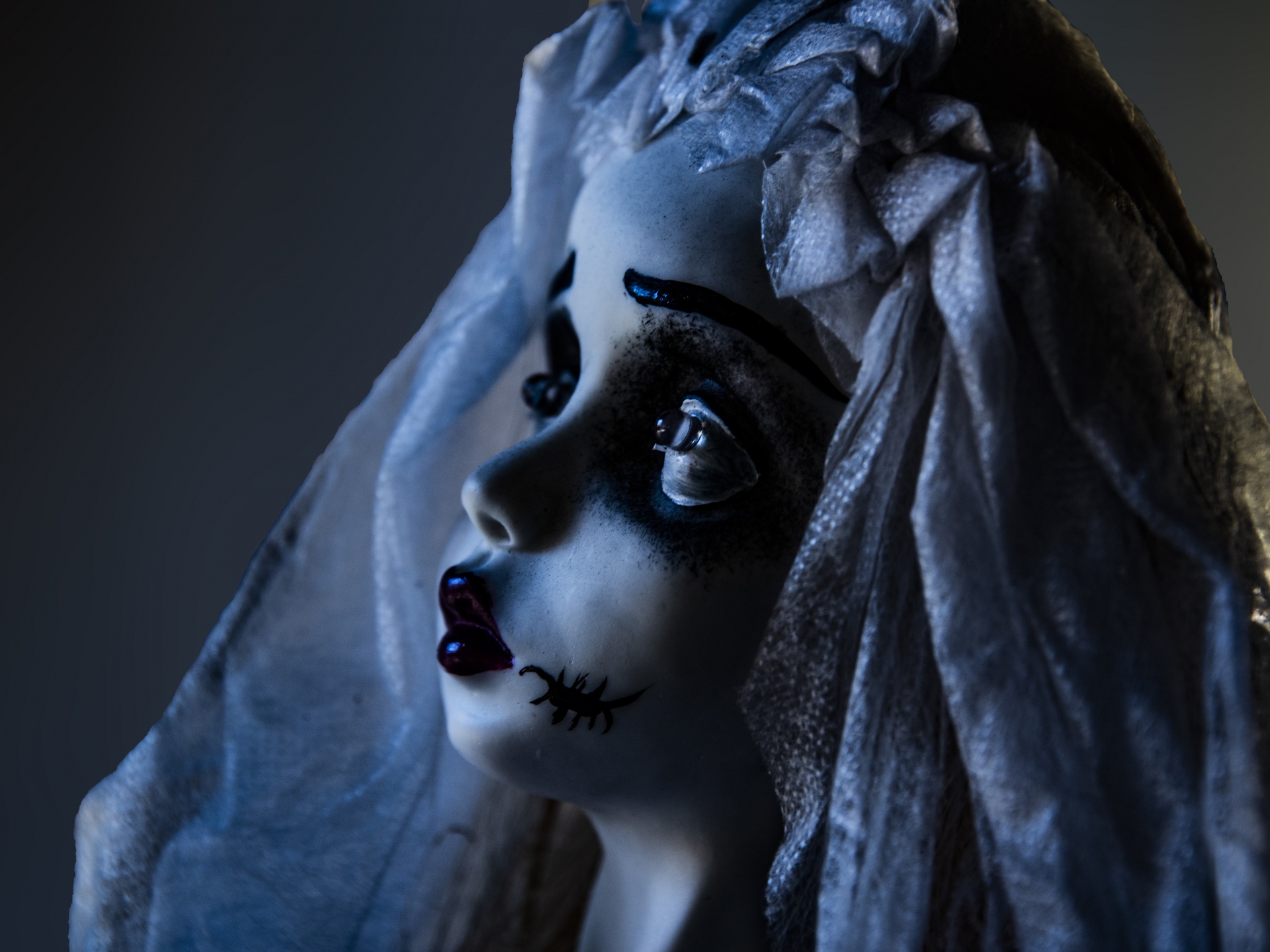 Halloween Blue Bride