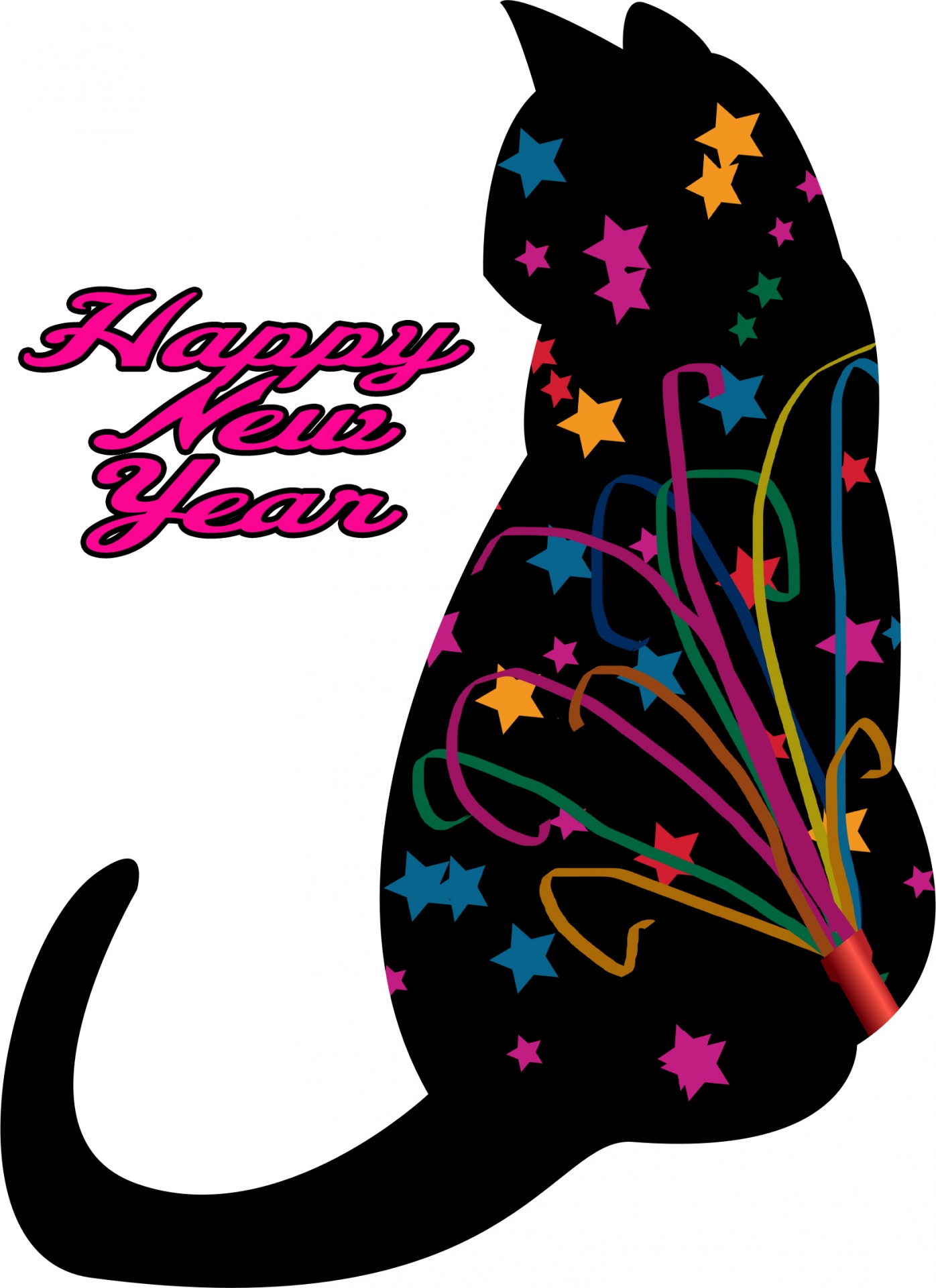 Happy New Year Cat