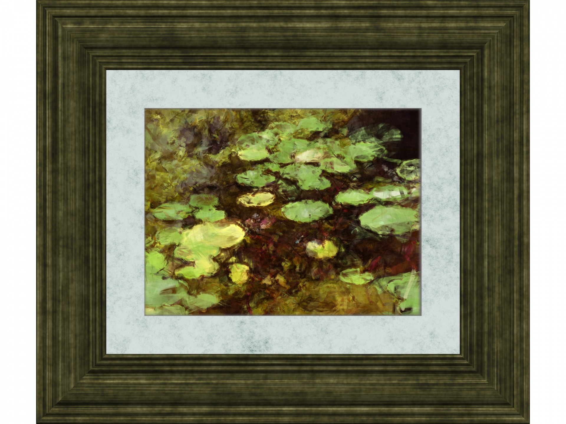 Lily Pond Framed Painting