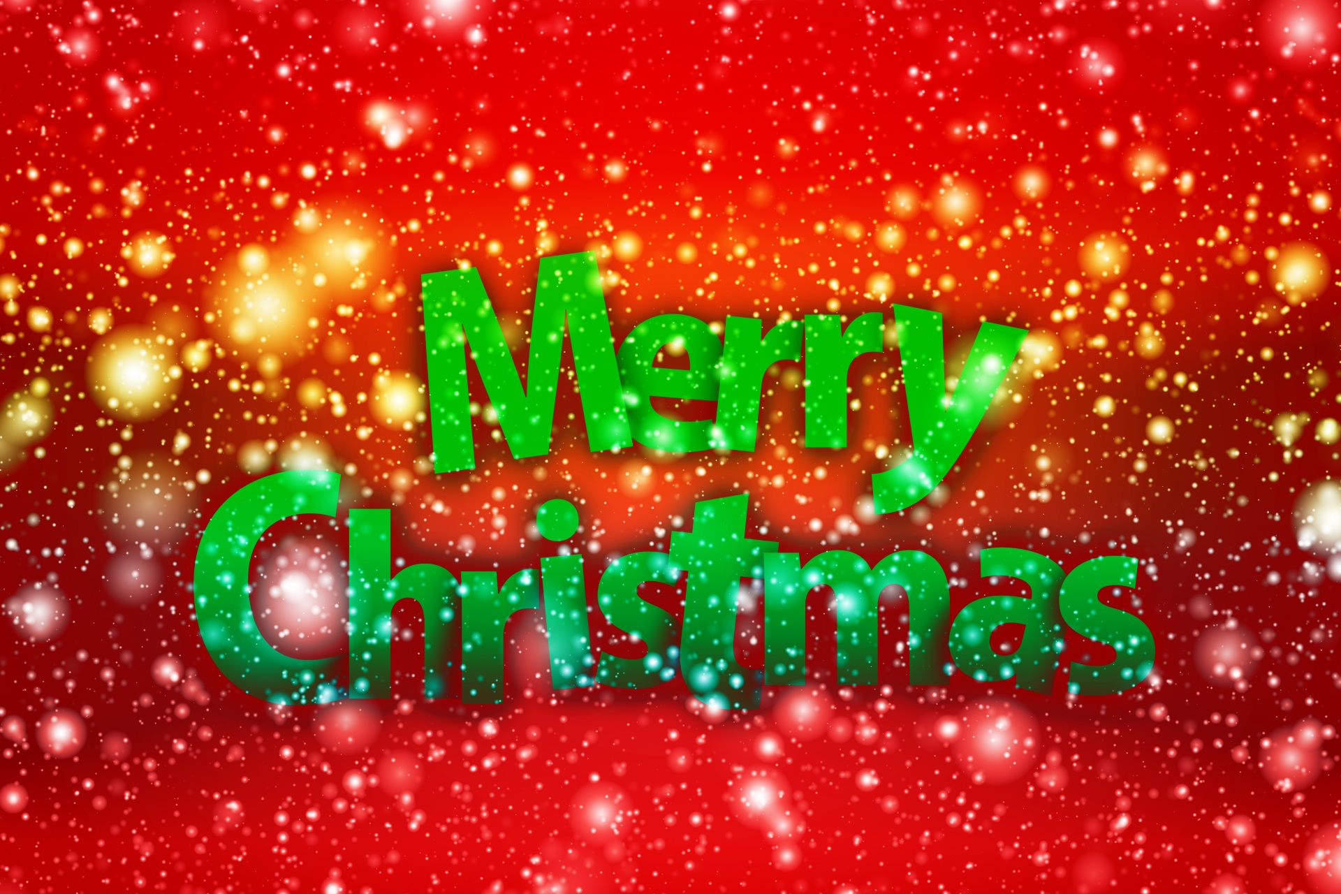 Christmas greeting with lettering