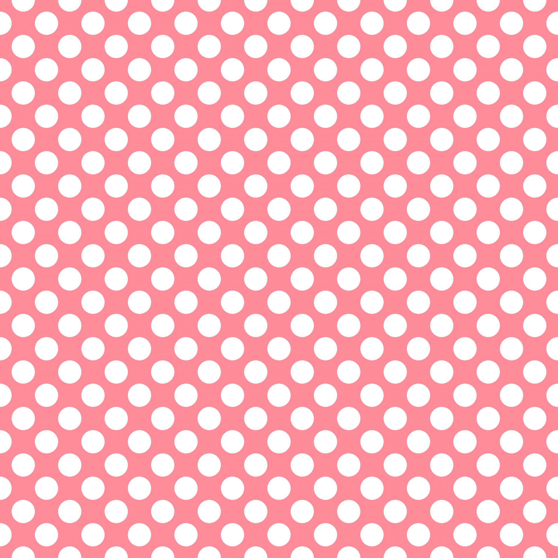 Polka Dots Coral Pink