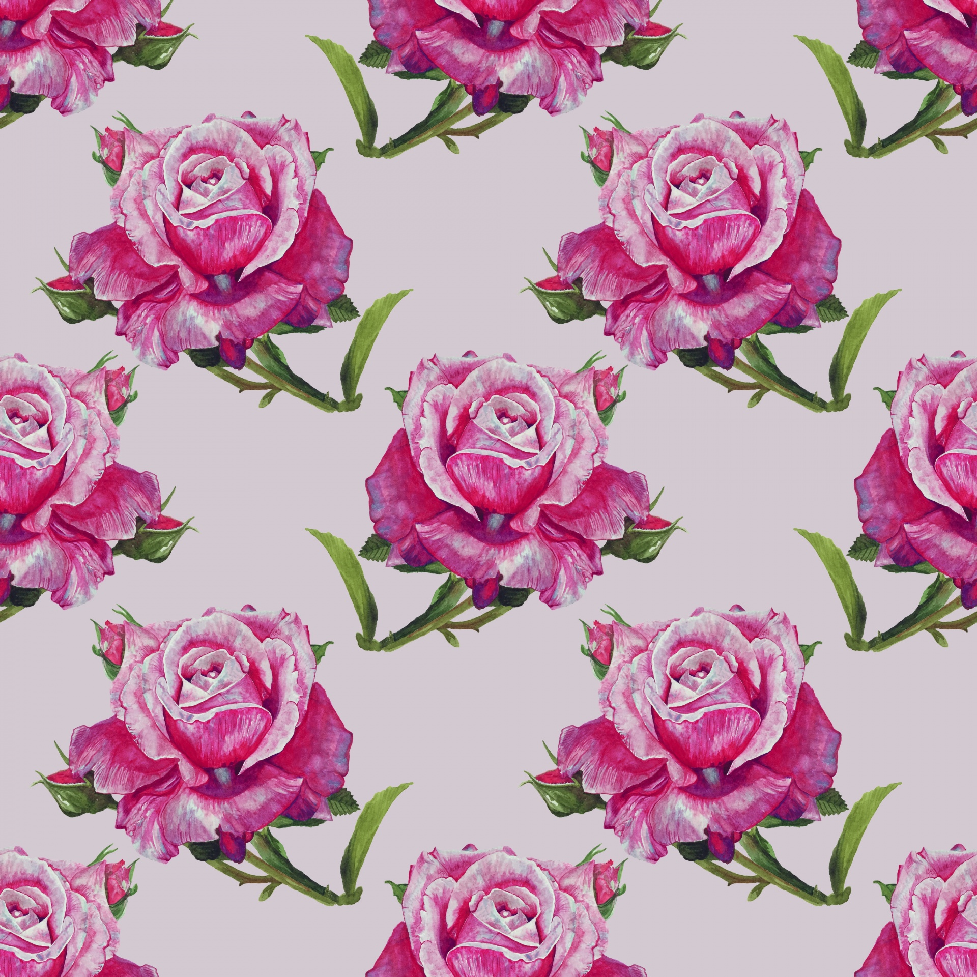 Roses Watercolor Background