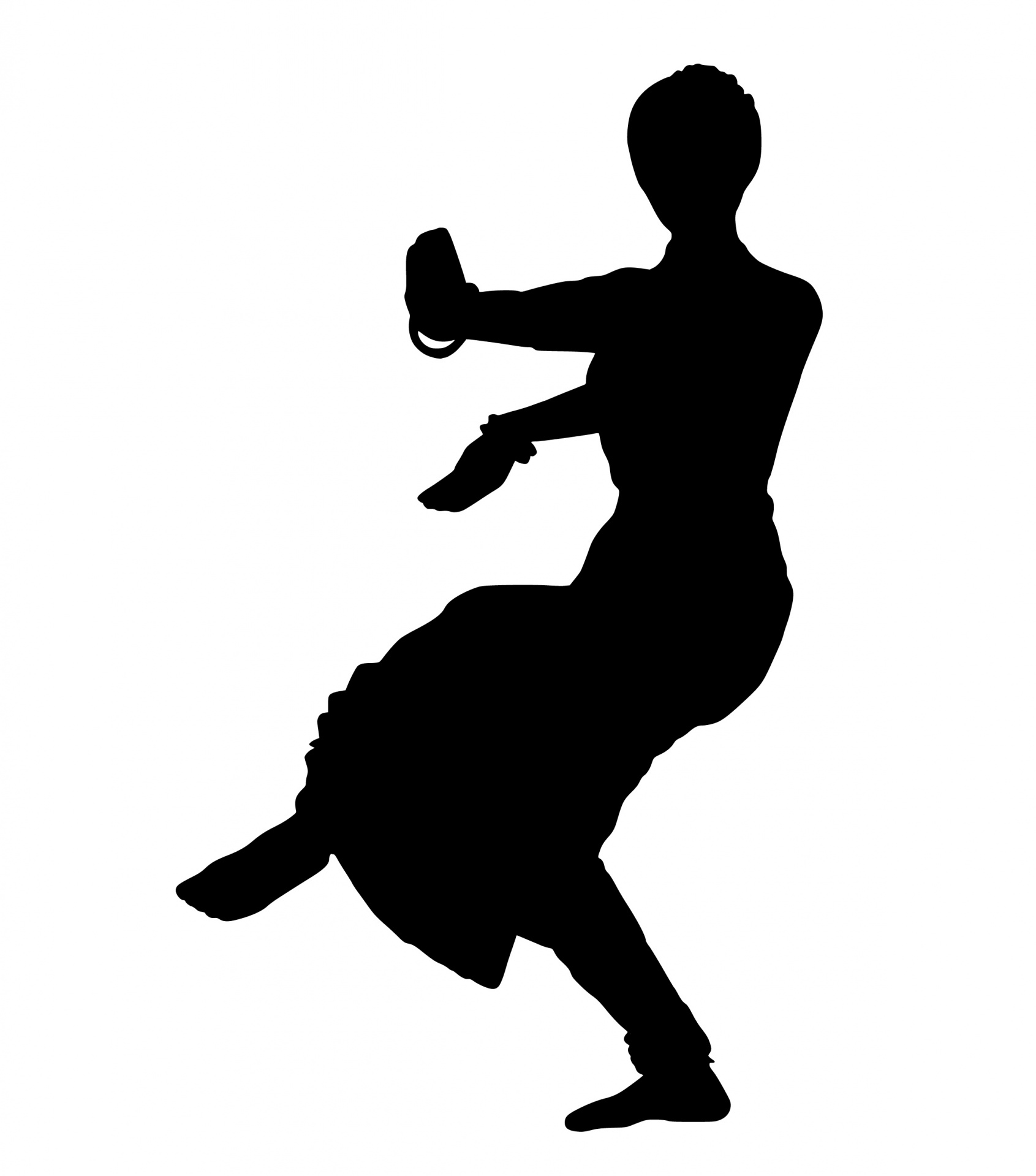 Silhouette Of Indian Dancer