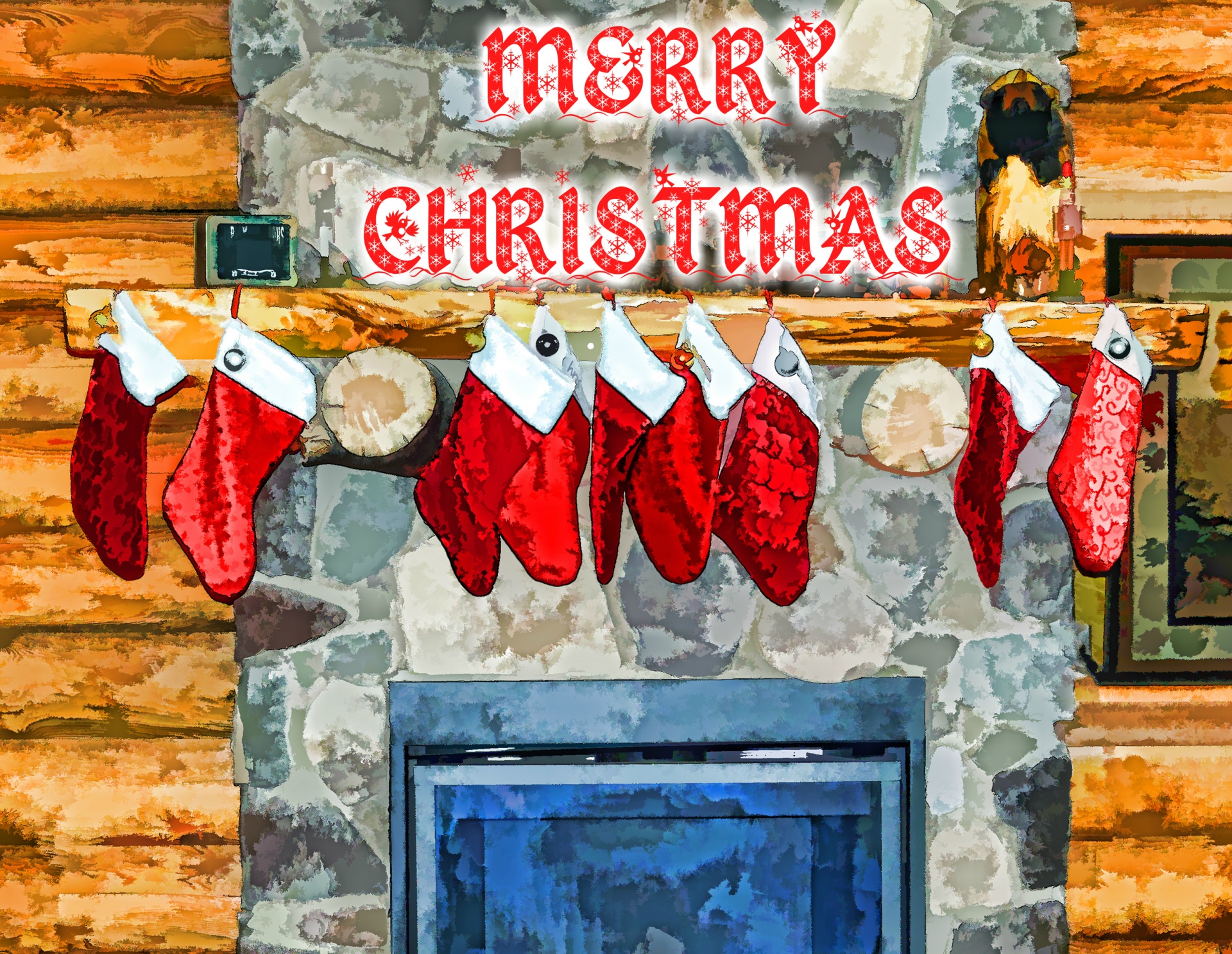 Christmas Stockings Greeting