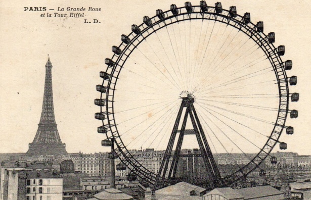 Torre Eiffel e ruota panoramica Parigi Immagine gratis - Public Domain  Pictures