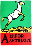 A Is For Antelope ABC 1923