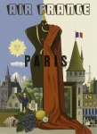 Air France Vintage Poster Remix