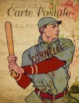 Baseball Player Vintage Postcard