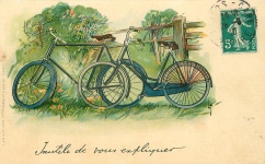 Bicycle Vintage French Postcard