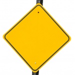 Blank Yellow Sign