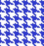 Blue Check Houndstooth Pattern