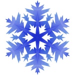 Blue Snowflake 2