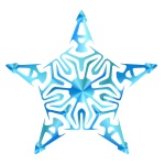 Blue Snowflake A