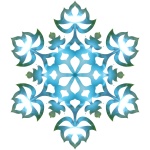 Blue Snowflake V