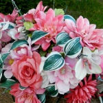 Bouquet Of Fabric Flowers - 38