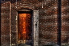 Brick Building Door