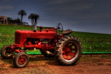 Bright Red Tractor