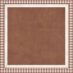 Brown Gingham With Brown Topper