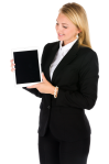 Business Woman And A Tablet