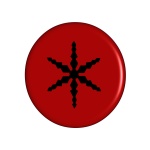 Button With Snowflake