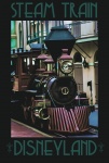 Disneyland Vintage Train Poster