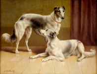 Dog Vintage Painting