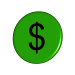 Dollar Green Button