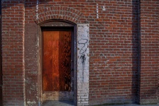 Door Brick Building