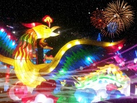 Dragon And Fireworks