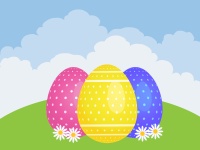 Easter Eggs Colorful Illustration