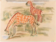Giraffes By Gustav Heinrich Wolff