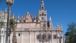 Giralda And Cathedral Joined Together