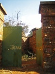 Graffiti On Entrance Gate Of Fort
