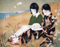 Japanese Vintage Art Children