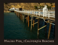 Malibu Pier California Poster