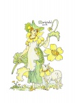 Marigold Vintage Flower Girl