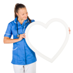 Nurse Holding A Heart